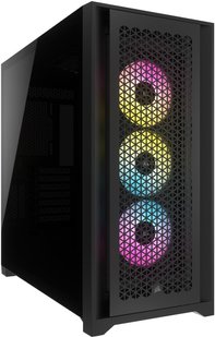 Корпус Corsair iCUE 5000D RGB AirFlow Tempered Glass Black (CC-9011242-WW) без БЖ 451661 фото