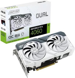 Відеокарта GF RTX 4060 8GB GDDR6 Dual OC White Asus (DUAL-RTX4060-O8G-WHITE) 473176 фото