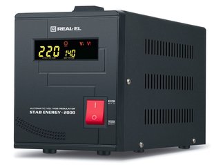 Стабілізатор REAL-EL Stab Energy-2000 Black 453574 фото