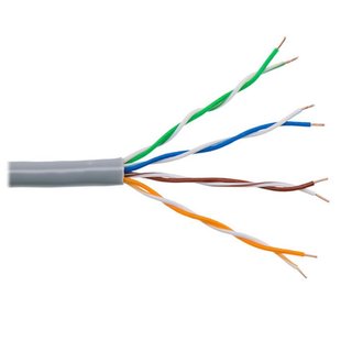 Кабель вита пара Atcom (60510) Standard FTP, 0.51мм, ССА, CAT6, 1Gb/s, 305м 281464 фото