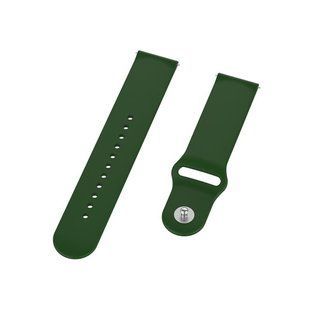 Силіконовий ремінець BeCover для Samsung Galaxy (20mm)/Watch 5/ Watch 4 40/44mm/Watch 4 Classic 42mm/Watch Active/Active 2 40/44mm/Watch 3 41mm/Gear S2/Classic/Gear Sport Green (706187) 365696 фото