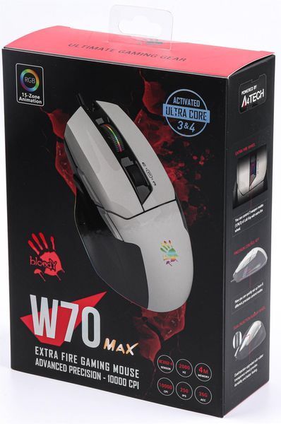 Миша Bloody W70 Max Panda White 472897 фото
