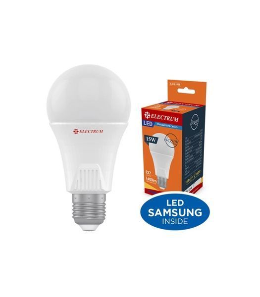 Лампа світлодіодна стандартна Electrum 15W E27 4000K (A-LS-1439) 443932 фото