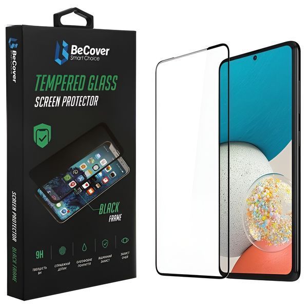 Захисне скло BeCover для Samsung Galaxy A53 SM-A536 Black (707322) 409579 фото