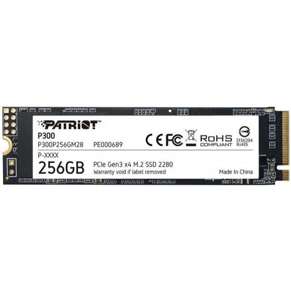 Накопичувач SSD 256GB Patriot P300 M.2 2280 PCIe 3.0 x4 NVMe TLC (P300P256GM28) 292496 фото