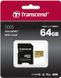 Карта пам`ятi MicroSDXC 64GB UHS-I/U3 Class 10 Transcend 500S + SD-adapter (TS64GUSD500S) 243792 фото 2