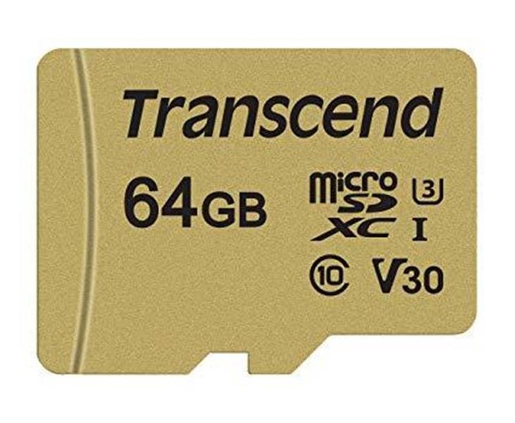 Карта пам`ятi MicroSDXC 64GB UHS-I/U3 Class 10 Transcend 500S + SD-adapter (TS64GUSD500S) 243792 фото