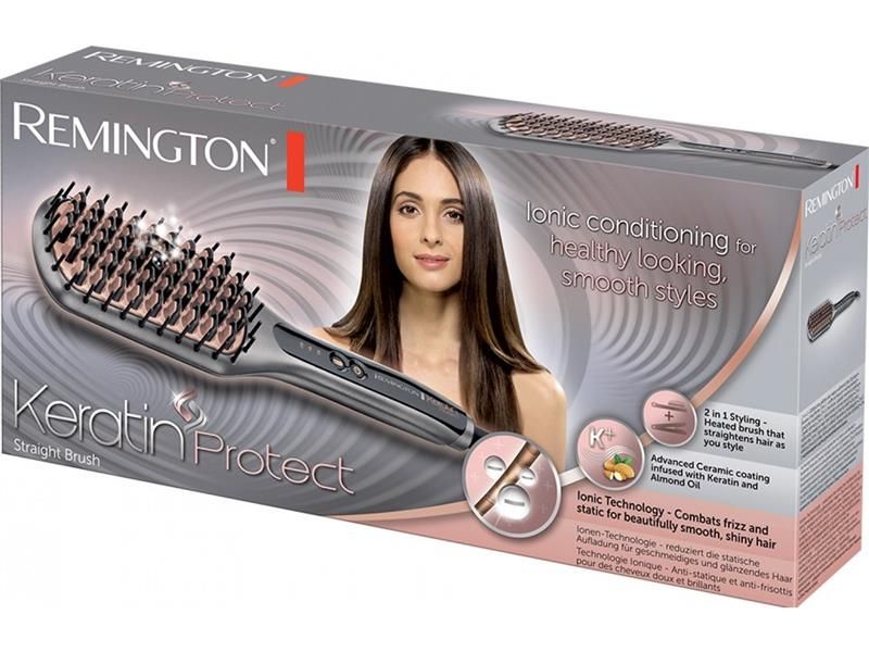 Щітка-випрямляч для волосся Remington CB7480 Keratin Protect 211364 фото