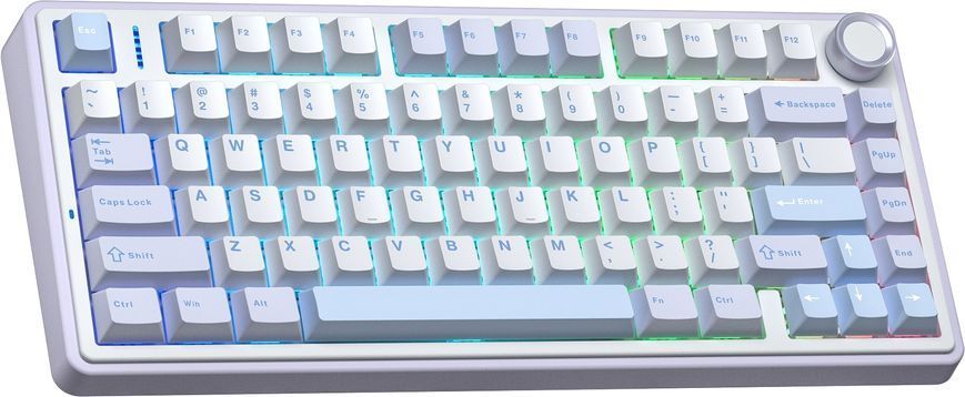 Клавіатура бездротова Aula F75 Gasket Greywood V3 Blue (6948391208633) 547202 фото