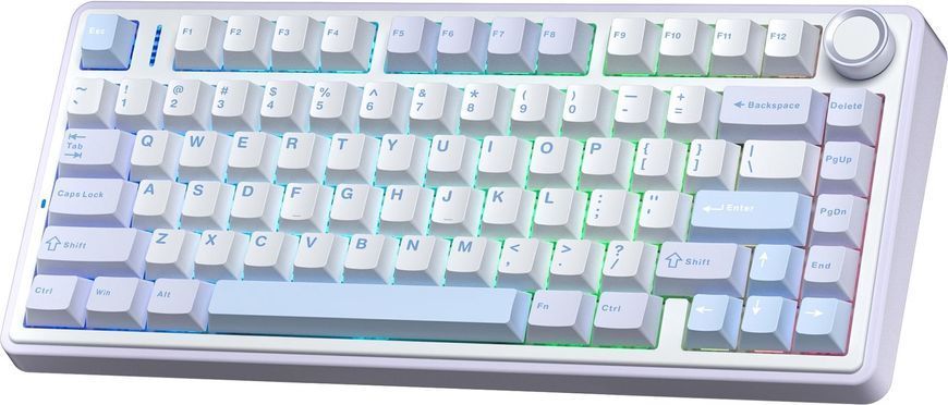 Клавіатура бездротова Aula F75 Gasket Greywood V3 Blue (6948391208633) 547202 фото