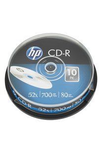 Диски CD-R HP (69308 /CRE00019-3) 700MB 52x, шпиндель, 10 шт 314462 фото