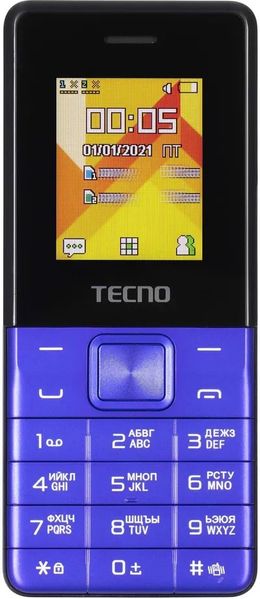 Мобiльний телефон Tecno T301 Dual Sim Blue (4895180778698) 445161 фото