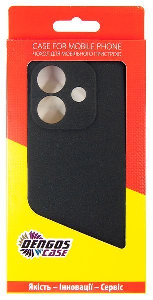 Чохол-накладка Dengos для Oppo A3 Black (DG-KM-112) + захисне скло 532630 фото