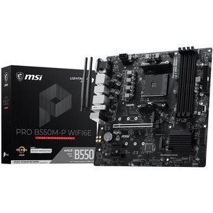 Материнська плата MSI Pro B550M-P WiFi6E Socket AM4 629748 фото