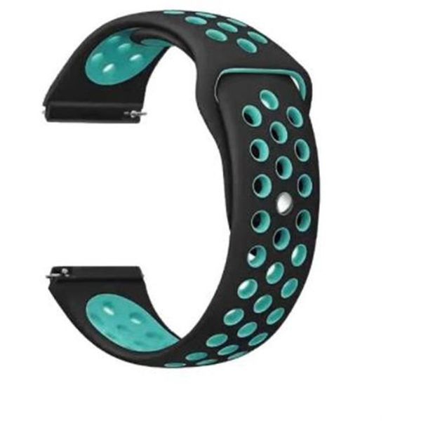 Ремінець BeCover Nike Style для Xiaomi Amazfit Bip/Bip Lite/Bip S Lite/GTR 42mm/GTS/TicWatch S2/TicWatch E Black-Blue (705701) 348678 фото