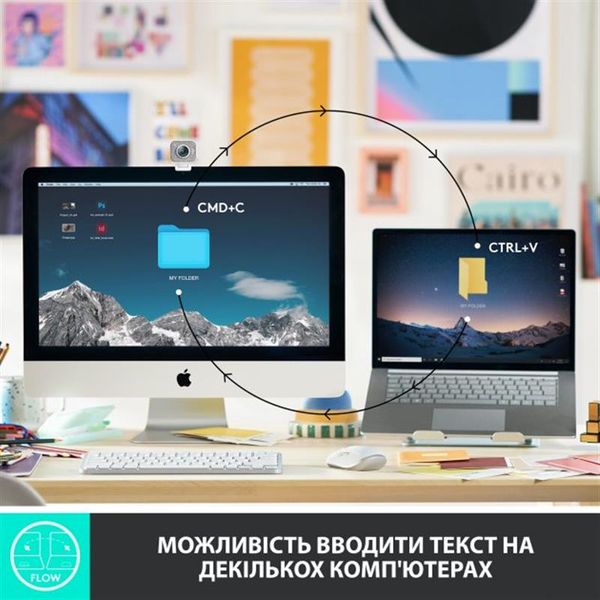 Клавіатура бездротова Logitech MX Keys Mini For Business Pale Gray (920-010609) 454047 фото