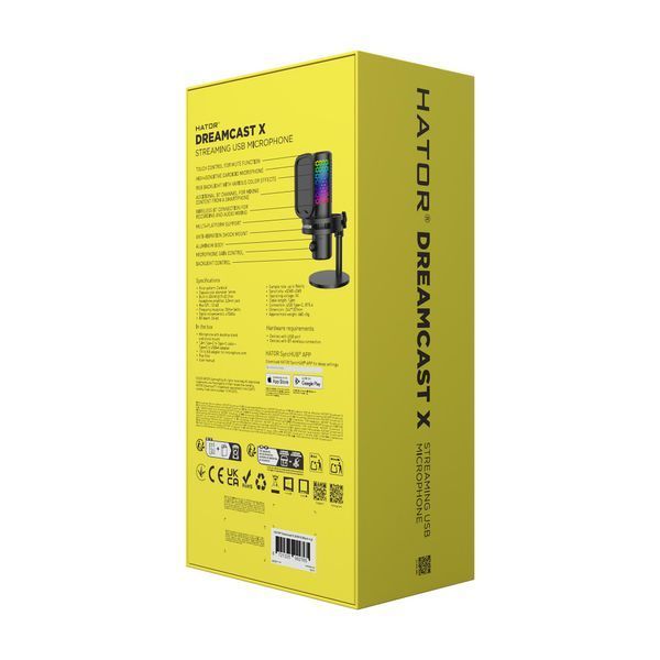 Мiкрофон Hator Dreamcast X RGB Black (ESS10) 608899 фото