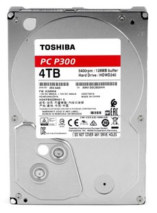 Накопичувач HDD SATA 4.0TB Toshiba P300 5400rpm 128MB (HDWD240UZSVA) 283656 фото