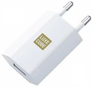 Зарядний пристрій Luxe Cube 1USB 1A White (7775557575181) 340253 фото