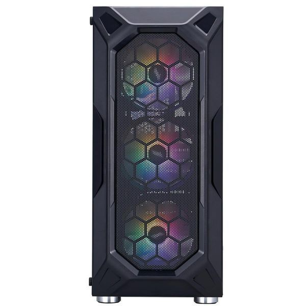 Корпус 1stPlayer X6-BK-4F1 Black без БЖ 547174 фото