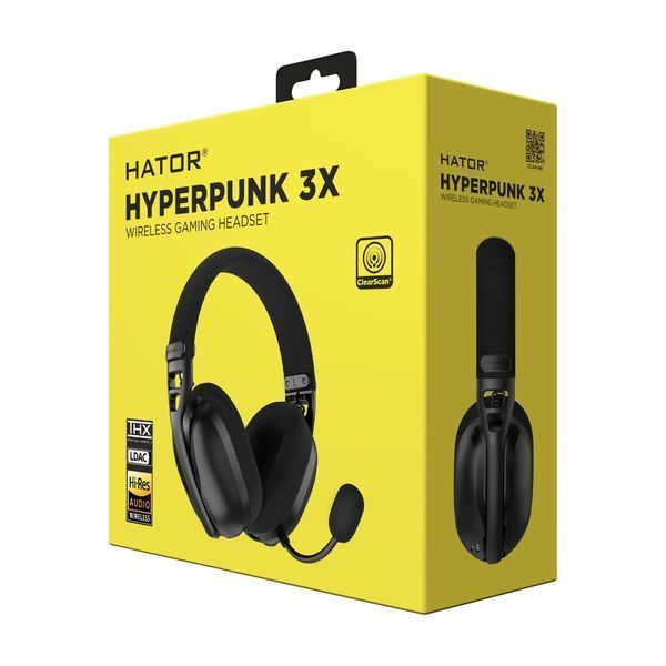 Bluetooth-гарнiтура Hator Hyperpunk 3X Wireless Black (ESH14) 588383 фото