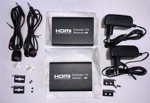 Подовжувач Atcom HDMI - RJ-45 (F/F), до 120 м, Black (14157) 227072 фото