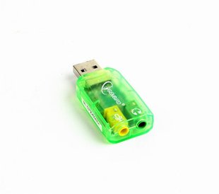 Звукова карта Gembird SC-USB-01 Green 236028 фото