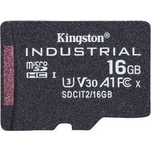 Карта пам`ятi MicroSDHC 16GB UHS-I/U3 Class 10 Kingston Industrial (SDCIT2/16GBSP) 512494 фото