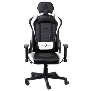 Крісло для геймерів 1stPlayer FK2 Black White 562731 фото