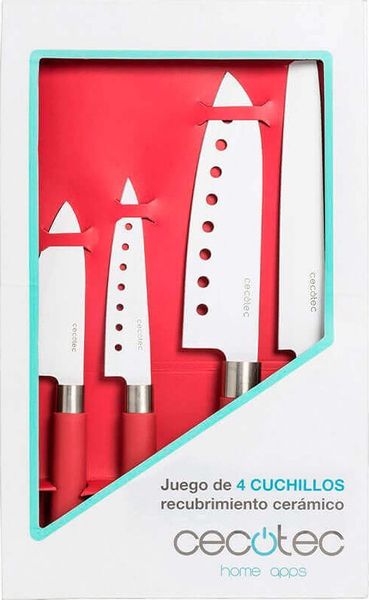 Набір ножів Cecotec 4 Santoku Ceramic-Coated Kit CCTC-01003 (8435484010030) 305549 фото