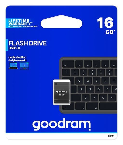 Флеш-накопичувач USB2.0 16GB Goodram UPI2 (Piccolo) Black (UPI2-0160K0R11) 139250 фото