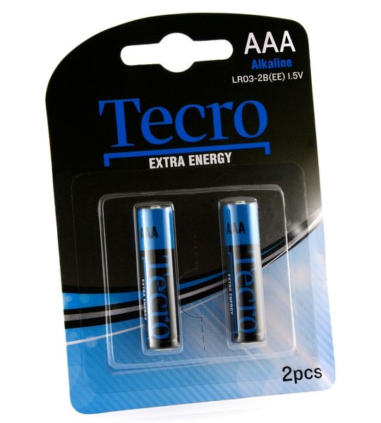 Батарейка Tecro Extra Energy Alkaline AAA/LR03 BL 2 шт 117413 фото