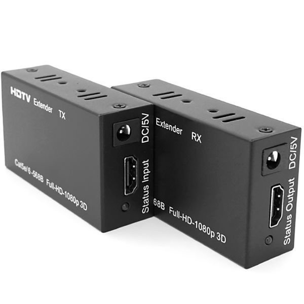 Подовжувач Atcom HDMI - RJ-45 (F/F), до 120 м, Black (14157) 227072 фото