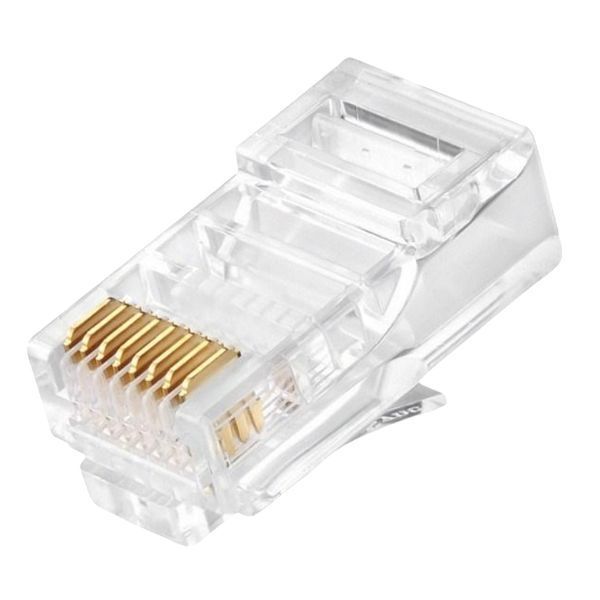 Конектор RJ 45 Cablexpert (PLUG3UP6/50) із позолоченими контактами (50 шт/уп) 212754 фото