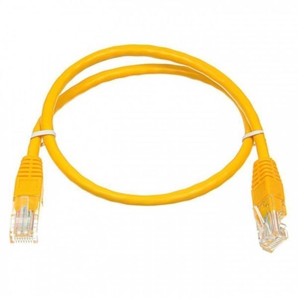 Патч-корд UTP Atcom RJ45, Cat.6, мідь, 2 м, жовтий 187040 фото