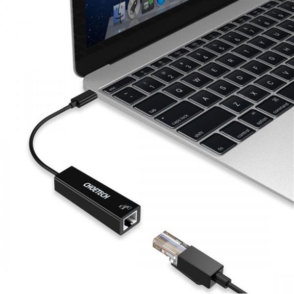 Мережевий адаптер Choetech HUB-R01 USB-C to RJ45 1Gbps 459038 фото