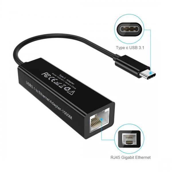 Мережевий адаптер Choetech HUB-R01 USB-C to RJ45 1Gbps 459038 фото