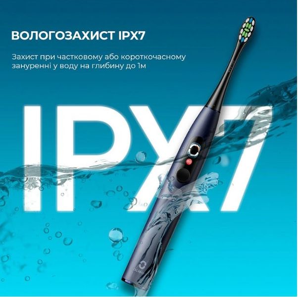 Розумна зубна електрощітка Oclean X Pro Digital Electric Toothbrush Dark Blue (6970810553482) 492436 фото