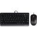 Комплект (клавіатура, миша) A4Tech Fstyler F1110 Grey USB 511457 фото 6
