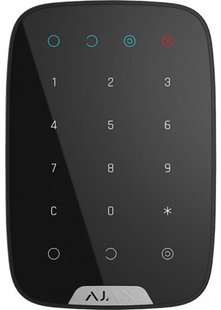 Бездротова сенсорна клавіатура Ajax KeyPad Black (8722.12.BL1/38248.12.BL1) 204757 фото