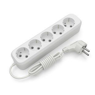 Подовжувач блоковий (ABS) Electrum 5 гнізд 3м із заземленням C-ES-1793 444546 фото