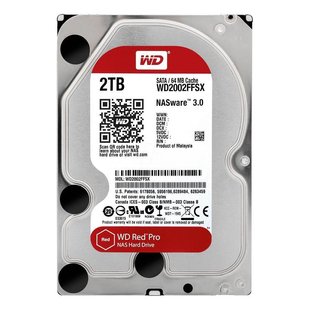 Накопичувач HDD SATA 2.0TB WD Red Pro NAS 7200rpm 64MB (WD2002FFSX) 155232 фото