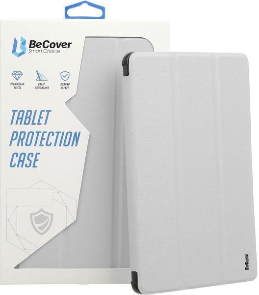 Чохол-книжка BeCover Soft Edge TPU з кріпленням Apple Pencil для Apple iPad Pro 11" M4 2024 Gray (711715) 558288 фото