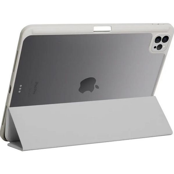 Чохол-книжка BeCover Soft Edge TPU з кріпленням Apple Pencil для Apple iPad Pro 11" M4 2024 Gray (711715) 558288 фото