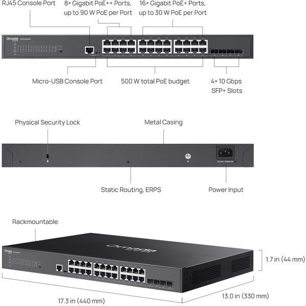 Комутатор TP-Link Omada SG3428XMPP 631146 фото
