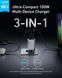 Мережевий зарядний пристрій Anker PowerPort GaNPrime 100W 2xUSB Type-C, USB Type-A Silver (A2688341) 555480 фото 4