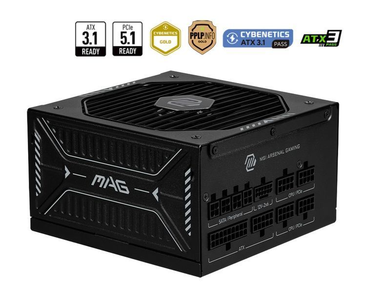 Блок живлення MSI MAG A1000GLS PCIE5 PCIE5 1000W 573446 фото
