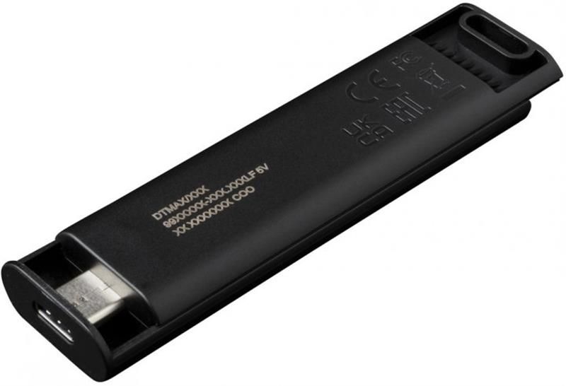 Флеш-накопичувач USB3.2 256GB Type-C Kingston DataTraveler Max Black (DTMAX/256GB) 372444 фото