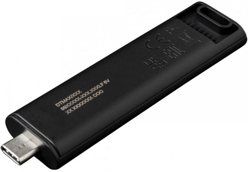 Флеш-накопичувач USB3.2 256GB Type-C Kingston DataTraveler Max Black (DTMAX/256GB) 372444 фото