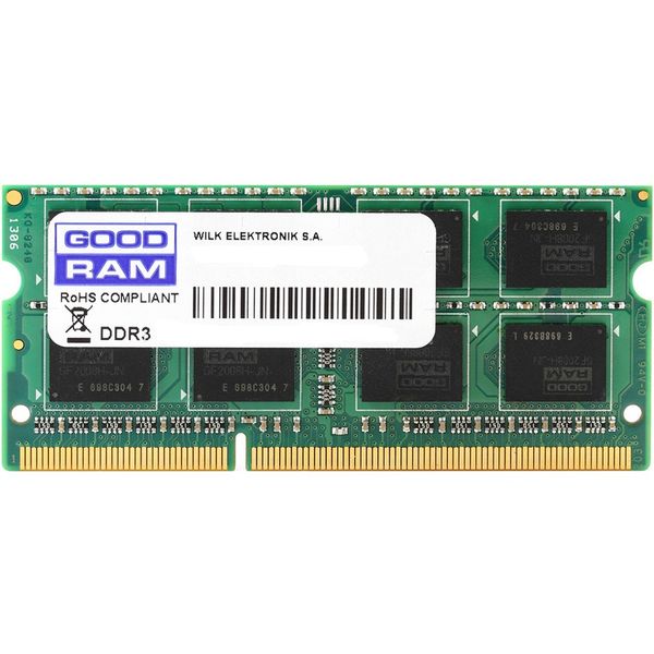 Модуль пам`ятi SO-DIMM 8GB/1600 DDR3 Goodram (GR1600S364L11/8G) 8235 фото